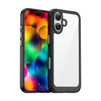 Outer Space iPhone 17 Case with MagSafe, Black Transparent
