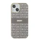 DKNY IML Mono & Stripe MagSafe dėklas iPhone 15 / 14 / 13, smėlio spalvos
