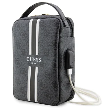 Guess 4G Printed Stripes krepšys-organizatorius, juodas