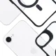 Dėklas 3mk Satin Armor MagCase skirtas Apple iPhone 16e / SE 4, skaidrus