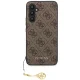 Guess 4G Charms dėklas Samsung Galaxy A54 5G telefonui, rudas