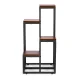 Modernhome PJJPS0011 DARK gėlių stovas, 4 lentynos, tamsus riešutas