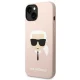 Karl Lagerfeld Silicone Karl\'s Head MagSafe dėklas iPhone 14 Plus / 15 Plus, rožinis