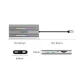 Orico XDR 12in1 USB-C prijungimo stotelė 2x HDMI DP 4K 60Hz RJ45 PD 100W, sidabrinė