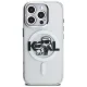 Karl Lagerfeld dėklas iPhone 16 Pro Max telefonui su MagSafe, skaidrus