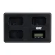 Newell TT-USB-C trijų kanalų įkroviklis Sony NP-FW50