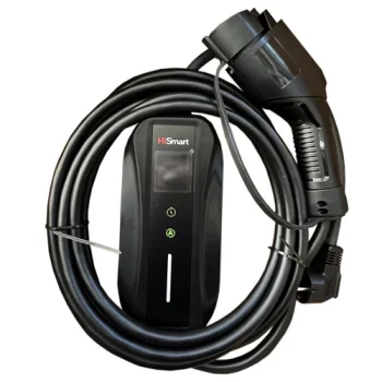 Nešiojamas elektromobilio įkroviklis Hismart Type 1 - Schuko, 3.5kW, 5m