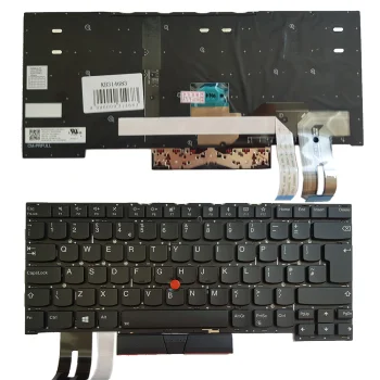 Lenovo ThinkPad T490s, T495s Klaviatūra, UK, su apšvietimu