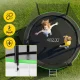 4Fizjo CLASSIC 312 cm (10 FT) Garden Trampoline with Safety Net, Green/Black