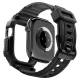 Spigen Rugged Armor Pro Apple Watch 42 mm dirželis su dėklu, Matte Black
