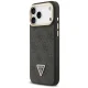 Guess 4G PU Triangle Logo & Stand Camera MagSafe dėklas iPhone 17 Pro Max, juodas