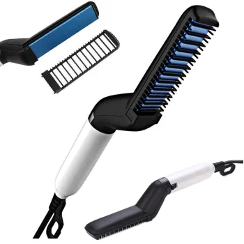 Beard Straightener for Men Electric Hair Straightening Comb Brush