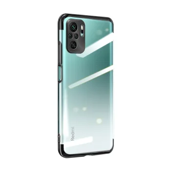 Dėklas Xiaomi Redmi Note 10 5G / Poco M3 Pro, Clear Color 0.3mm, juodas