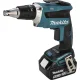 Akumuliatorinis gipskartonio suktuvas Makita DFS452TJX2 18V LXT su 2x 5.0 Ah akumuliatoriais