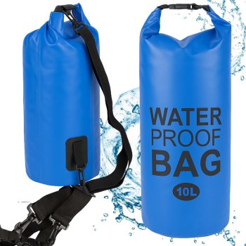 Waterproof Dry Bag / Backpack 10L, Blue