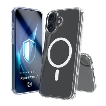 Dėklas 3mk Armor MagCase, skirtas iPhone 17 - skaidrus
