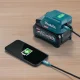 Akumuliatoriaus USB adapteris Makita ADP002G 40V, USB-C ir USB-A, mėlynas