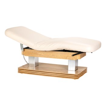 Elektrinis SPA kosmetologinis gultas Sillon Comfort, medinis pagrindas, kreminis