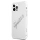 Guess iPhone 12 Pro Max dėklas Vintage Script, skaidrus