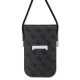 Guess Universal Phone Bag 4G Cord Script dėklas telefonui, juodas