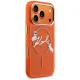 Karl Lagerfeld IML Choupettes MagSafe dėklas iPhone 17 Pro telefonui, oranžinis