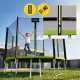 4Fizjo CLASSIC vaikiškas sodo batutas, 374 cm (12FT), žalias/juodas