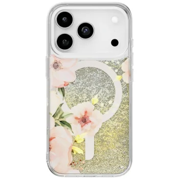 Uniq Coehl Fleurette dėklas iPhone 17 Pro telefonui su magnetu, skaidrus