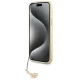 Guess iPhone 15 Plus dėklas 4G Charms Collection, pilkas