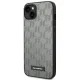 Karl Lagerfeld Saffiano Mono Metal Logo Case for iPhone 14, Gray