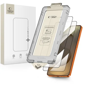 Apsauginis stiklas Tech-Protect Quick Set+ Samsung Galaxy S26 Ultra, 2 vnt., juodas