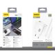 Dudao A28C 45W GaN įkroviklis su USB-C laidu, baltas