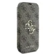 Atverčiamas dėklas „Guess 4G Metal Logo“ iPhone 16 Pro Max, rudas