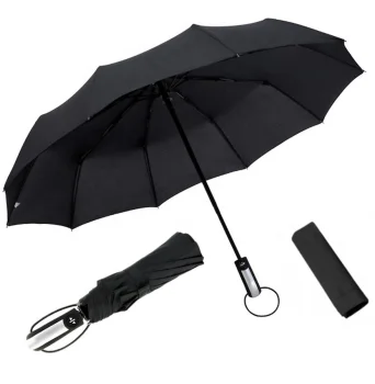 Automatic Folding Umbrella, Black