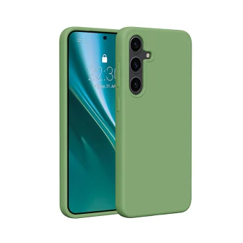 Etteri Silicone Case dėklas Samsung Galaxy S25 Plus, Šviesiai žalias