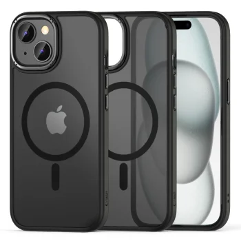 Tech-Protect dėklas iPhone 15 MagMat 2 MagSafe, matinis juodas