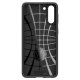 Spigen Liquid Air dėklas Samsung Galaxy S21 telefonui, matinis juodas