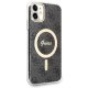 Guess dėklas iPhone 11 telefonui 4G MagSafe, juodas