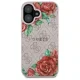Dėklas Guess iPhone 16 6.1\" 4G Flowers Print MagSafe, rožinis