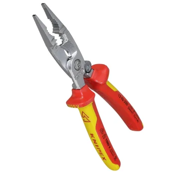 KNIPEX 13 96 200 elektros instaliacijos replės, 200 mm, raudonos/geltonos