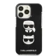Karl Lagerfeld Karl&Choupette Head dėklas skirtas iPhone 13 Pro Max, juodas