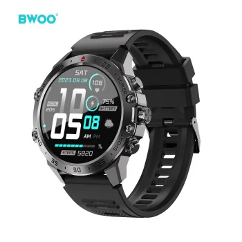 Išmanusis laikrodis BWOO WA-08 1,43" AMOLED, juodas