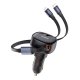 Baseus Enjoyment Pro 60W Car Charger with Retractable USB-C/Lightning Cable Black