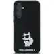 Karl Lagerfeld Silicone Choupette Metal Pin dėklas Samsung Galaxy A35, juodas