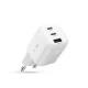 Tech-Protect NCA100W-GaN 100W tinklo įkroviklis (3 prievadai), baltas