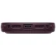 Uniq Veren MagClick Charging dėklas telefonui iPhone 18 Pro / 17 Pro, bordo