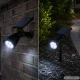 Soliarinis sodo LED prožektorius su smeigtuku 4 LED juodas