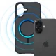 3mk iPhone 16 Plus dėklas Smoke MagCase su MagSafe, pusiau skaidrus