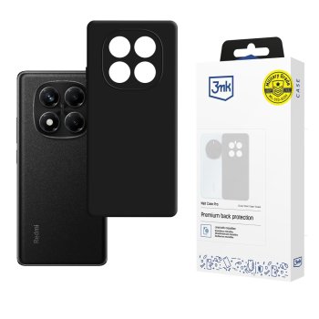3mk Matt Case Pro for Xiaomi Redmi Note 14 Pro 4G, Matte Black