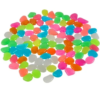 Decorative Luminous Stones AG653C, 100 pcs, Color Mix