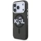 Karl Lagerfeld IML Glitter MagSafe Case for iPhone 17 Pro Black